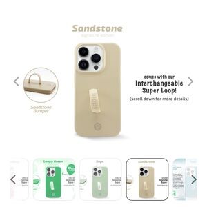 NEW Loopy iPhone 14 Pro Case in Sandstone